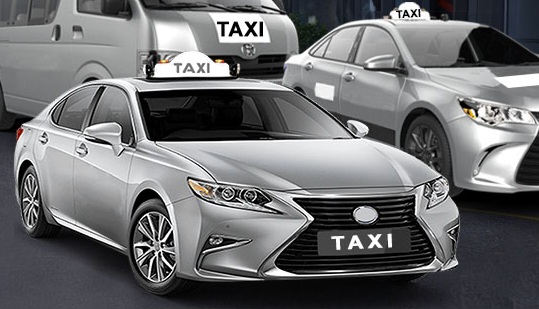 Silver taxi