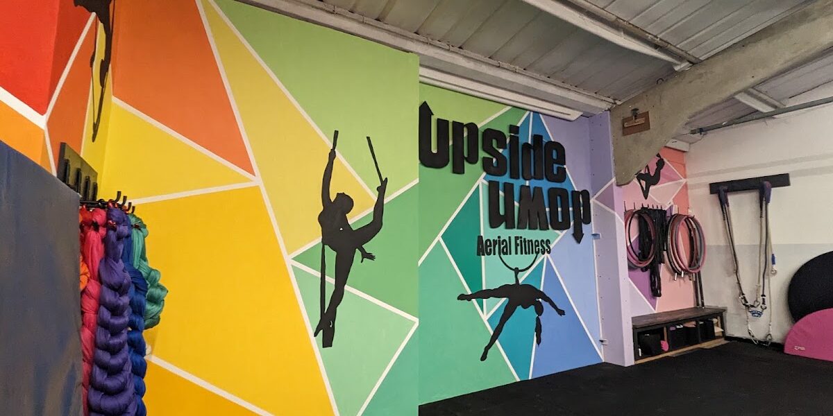 Upside down aerial fitness
