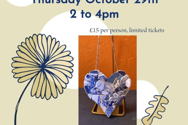 Sea ceramics hearts workshop